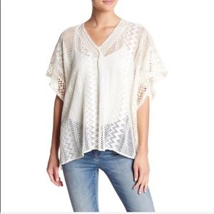 Johnny Was Crotchet Fringe Poncho